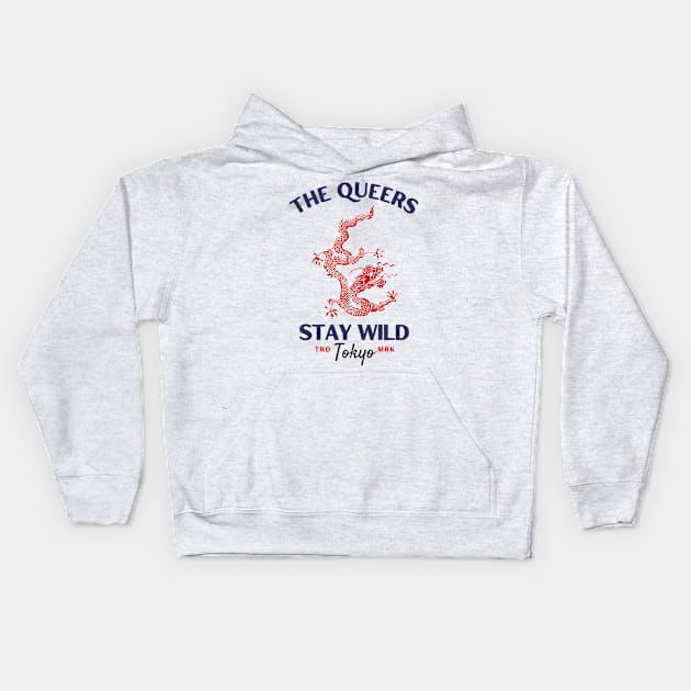 the queers red dragon Kids Hoodie by Ollie_kota